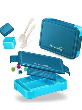 My VesperBox Blue Two-Tone Bento Lunch Box MWT